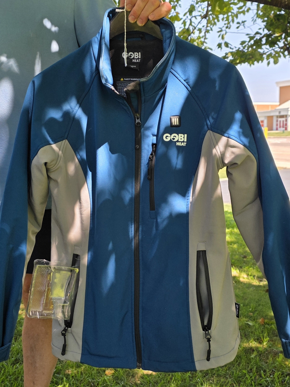 Women's Blue & Gray Heated Softshell Jacket By Gobi